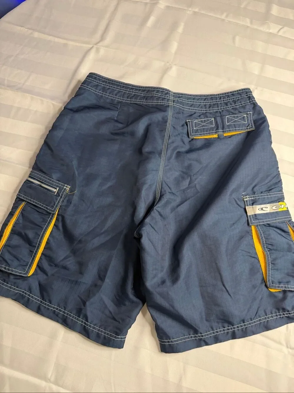 O’Neill Vintage Y2K Navy Blue Cargo Board Shorts Men’s Size 36
